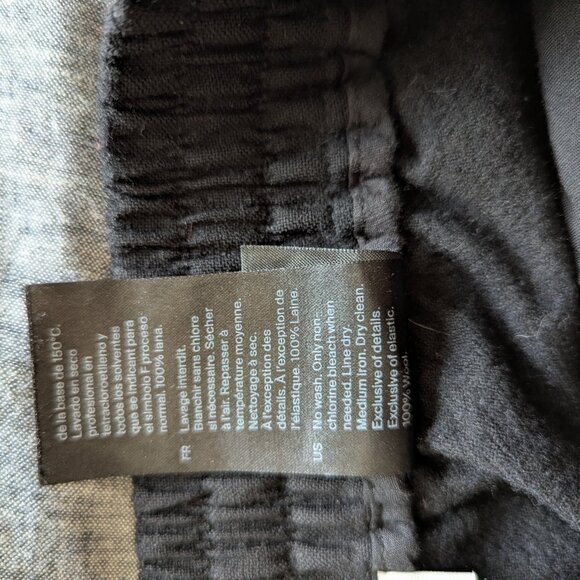 COS black wool pull on pants - Picture 5 of 5